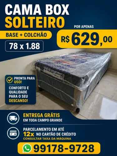 Cama box solteiro