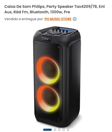 Caixa De Som Philips 1300W