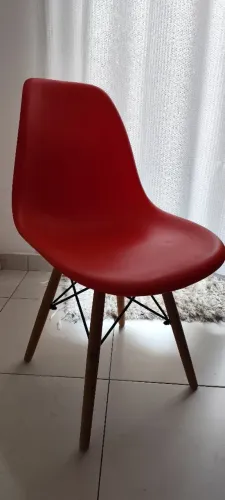 Cadeira Vermelha Charles Eames Eiffel (1unidade)