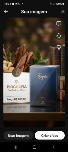 Perfume Natura Biografia 100ml Original