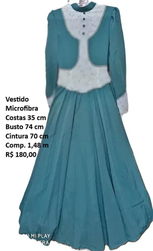 Vestido de prenda microfibra verde com estampa