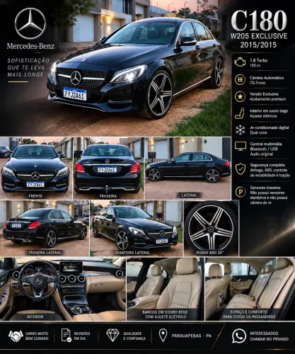 Mercedes-Benz C-180 CGI Estate Avant. 1.6 TB 16V Aut. 2015