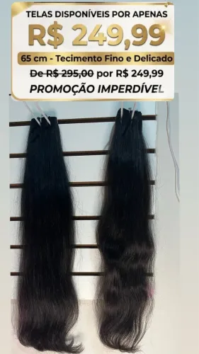 Mega Hair humano na tela