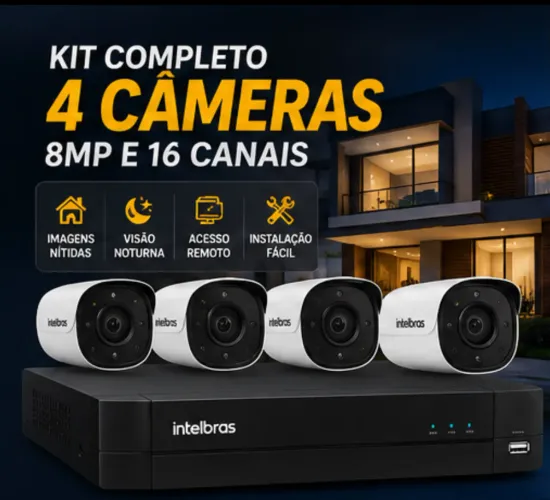 Cameras de segurança Intelbras - proteção 24 horas