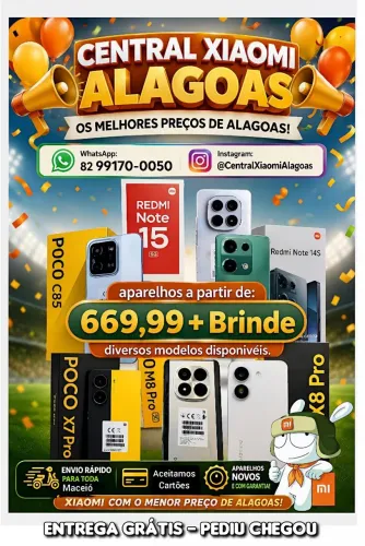XIAOMI & REALME DIVERSOS MODELOS DISPONÍVEIS A PRONTA ENTREGA