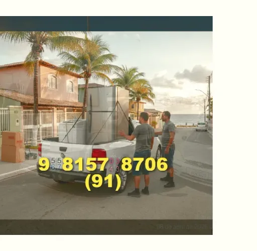 Frete para sua mudança! Transporte de cargas em Belém + segurança garantida!