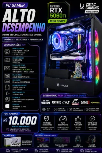 PC GAMER RYZEN 7 5700X 4.6GHZ 32GB