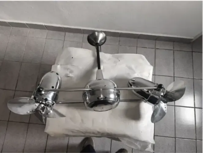 Ventilador De Teto Gerbar - Duplo Dinâmico - Duas Hélices (Usado)