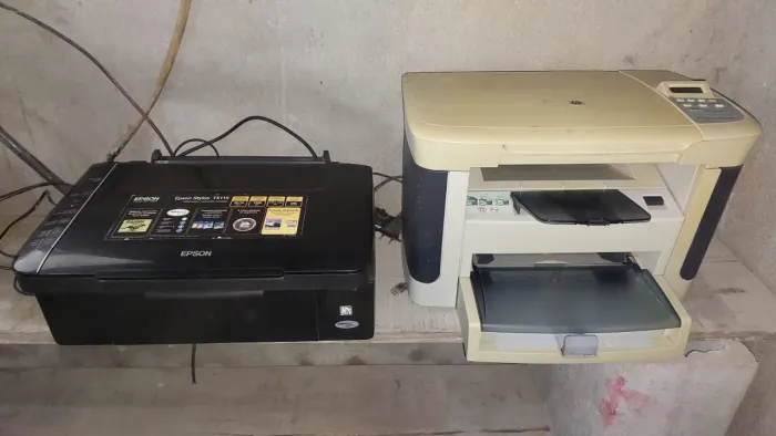 Impressora Jato de Tinta Epson e HP laser