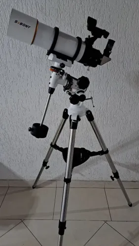 Telescópio Refrator 90mm, SV48P, SVBony, Montagem EQ3