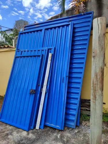 Kit 06 Portões Social e garagem Em Aço Galvanizados