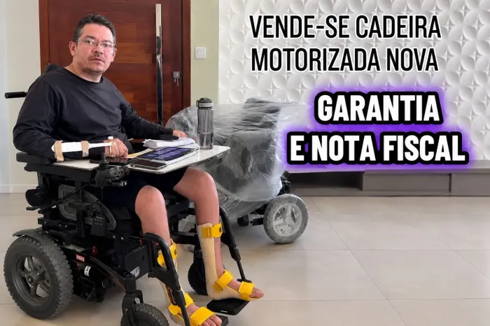 Cadeira de roda motorizada nova com garantia de nota fiscal