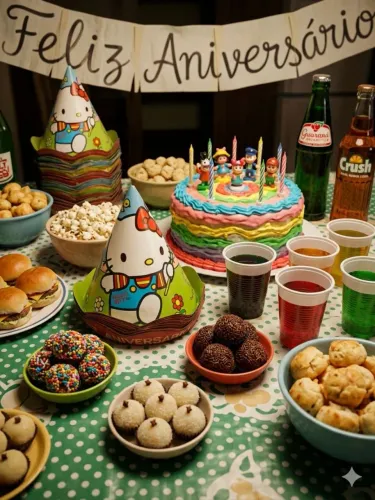 9 Chapéus de Festa Hello Kitty Antigo Nunca usado
