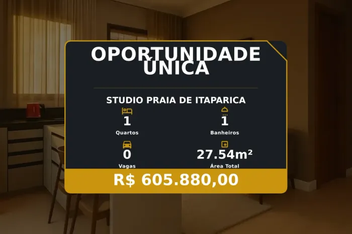 Invista no futuro: Studio em Praia de Itaparica, excelente custo-benefício