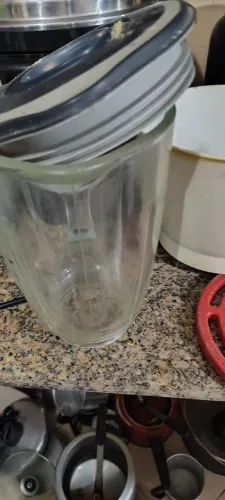Copo de vidro liquidificador