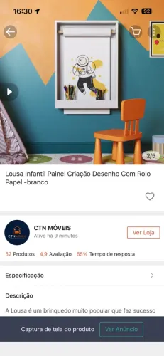Lousa de criação infantil
