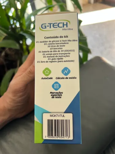 Medidor de glicose G-Tech Vita Ultra - Lacrado