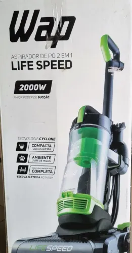 Aspirador Vertical Wap Life Speed 2000W Potente 2 em 1