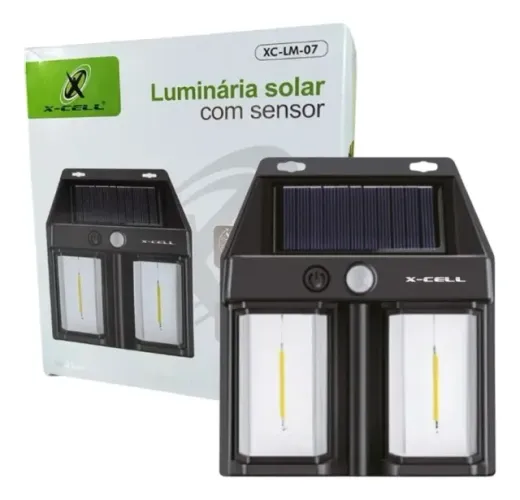 Luminária Solar com Sensor de Presença Xc-lm-07 X-cell