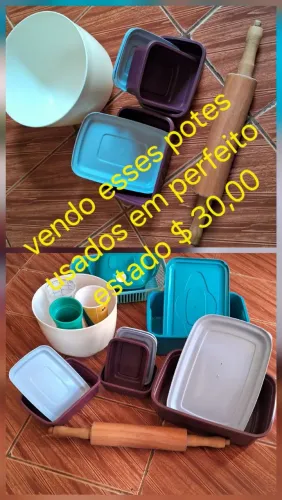 Vendo esses potes de cozinha