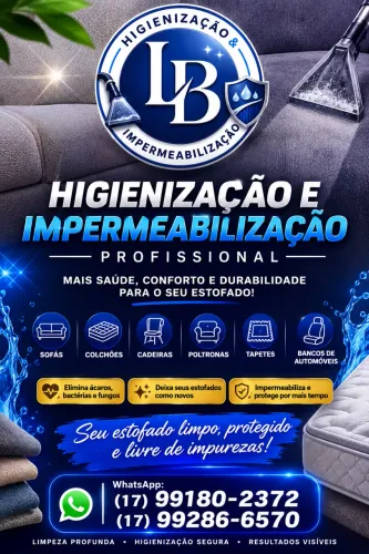Higienização e Impermeabilização de Estofados