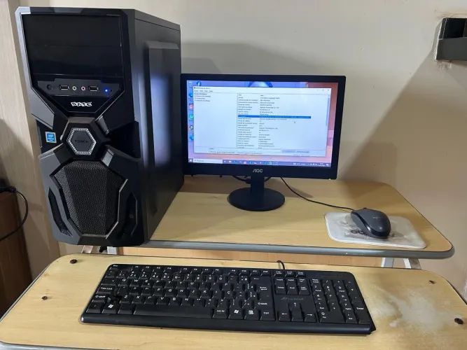 PC Gamer 8Gb Ram + monitor + teclado e mouse