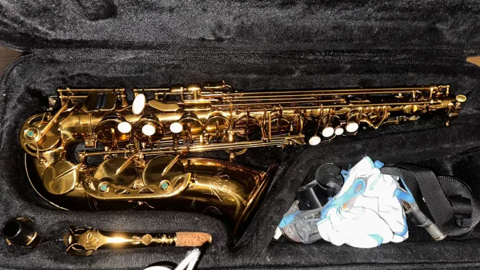 Saxofone Alto Soul Dourado + Boquilha Malbec 7
