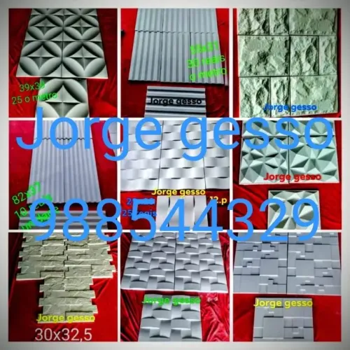 placas em gesso 3D *