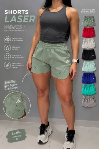 SHORTS ELASTANO LASER