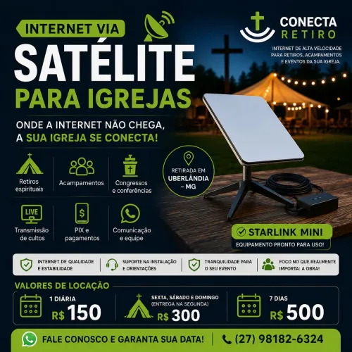 ALUGUEL DE STARLINK EM UBERLÂNDIA/MG