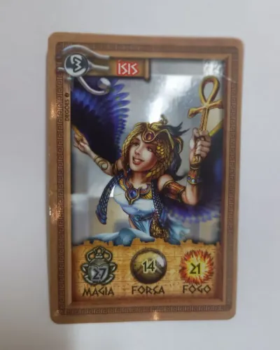 Carta rara Ísis da Coleção Mythomania Elma Chips 2008 original