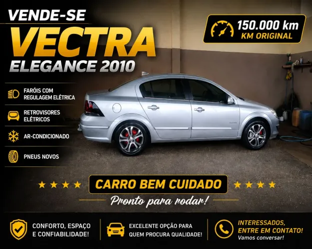Chevrolet Vectra Elegan. 2.0 MPFI 8V Flexpower MEC 2010