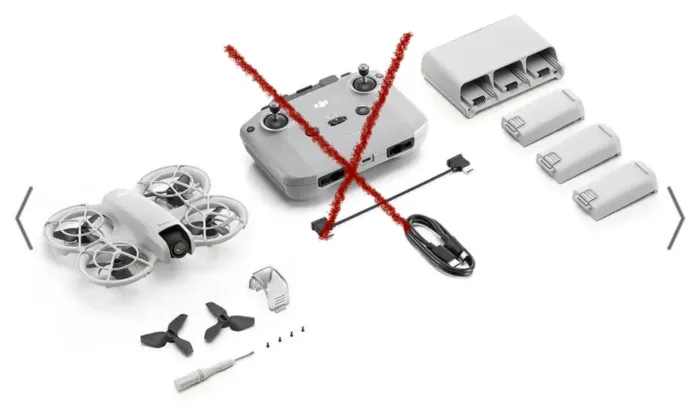 Drone DJI Neo com 3 baterias. Nunca usado.