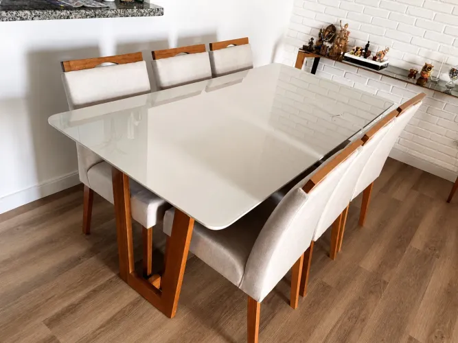 Mesa Alto Padrão com 6 Cadeiras OPORTUNIDADE 