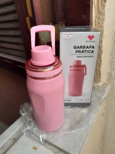 Garrafa Térmica 350ml(Rosa)
