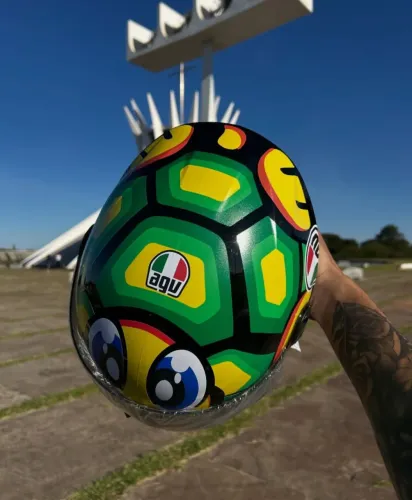 Capacete Aberto AGV Turtle NOVO + Viseira Fumê