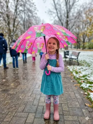 sombrinha guarda chuva escolar infantil automatico impermeável leve - frozen