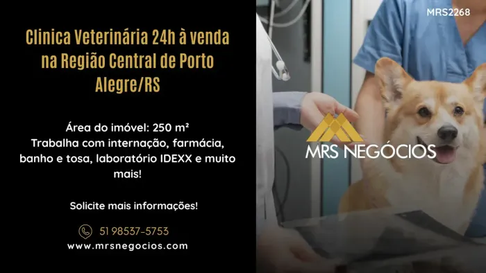 Clinica Veterinária 24h à venda na Região Central de Porto Alegre/RS