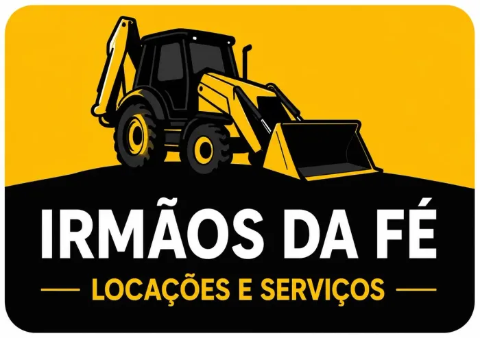 Aluguel de máquina e caçamba.