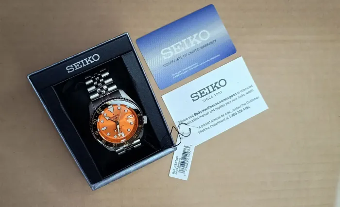 Relógio Seiko 5 sport (gmt) Laranja