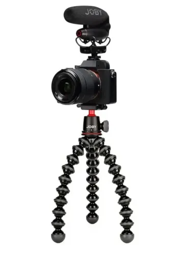 JOBY GorillaPod 3K + Microfone Wavo PRO DS<br><br>- Kit Vlogger
