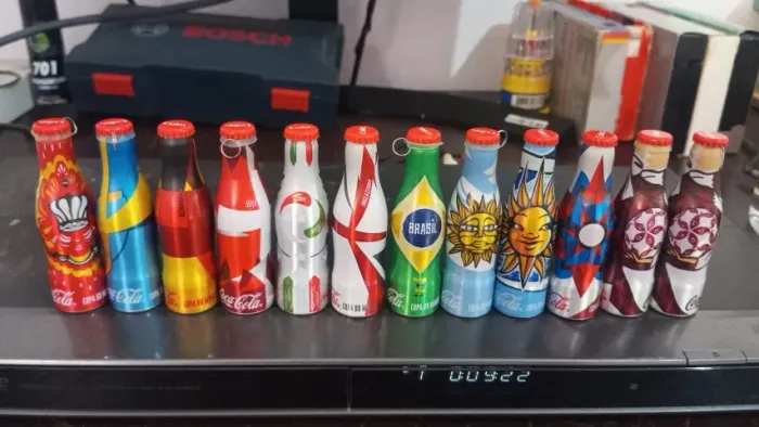 11 Mini Garrafinhas Coca Cola Coleção Copa Do Mundo 2014 # (Usado)
