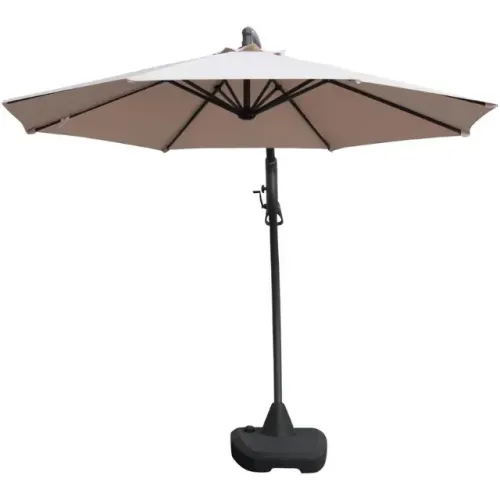 OMBRELONE LAT ALU 3M C/BASE NT - Just Home Collection