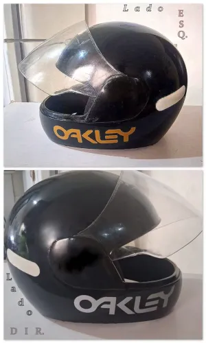 Capacete Pro Tork Preto Personalizado Oakley - Desconto no $ se vier Buscar!