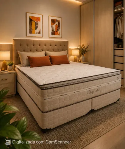 Conjunto de cama box no tamanho Queen size
