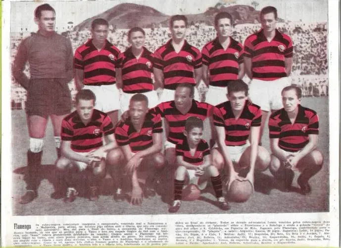pôster flamengo e fluminense - ano de 1951 - anuário do esporte