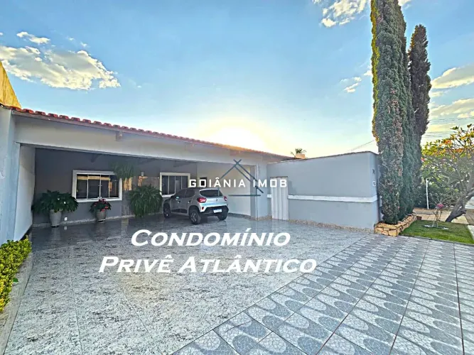 Condomínio Privê Atlântico com 3 suítes plenas amplas e espaço gourmet.
