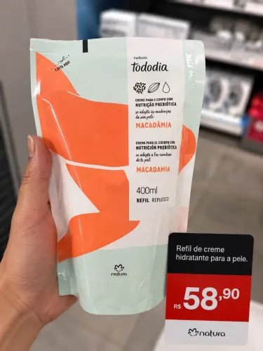 Refil de creme para o corpo Natura