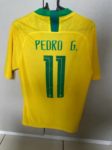 Camiseta Brasil 2018 Pedro G N°11