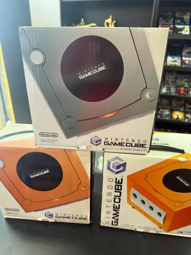 Game cube laranja completo 